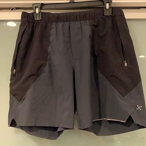 Black Lululemon men’s shorts, 7”No liner size M